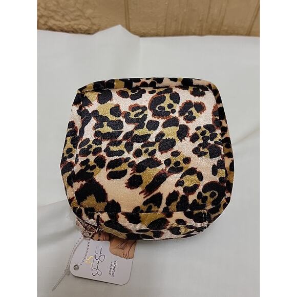 Jessica Simpson Jewelry Organizer Leopard Print Single Compartment Brown - Picture 6 of 6